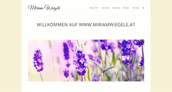 Desktop Screenshot of miriamwiegele.at